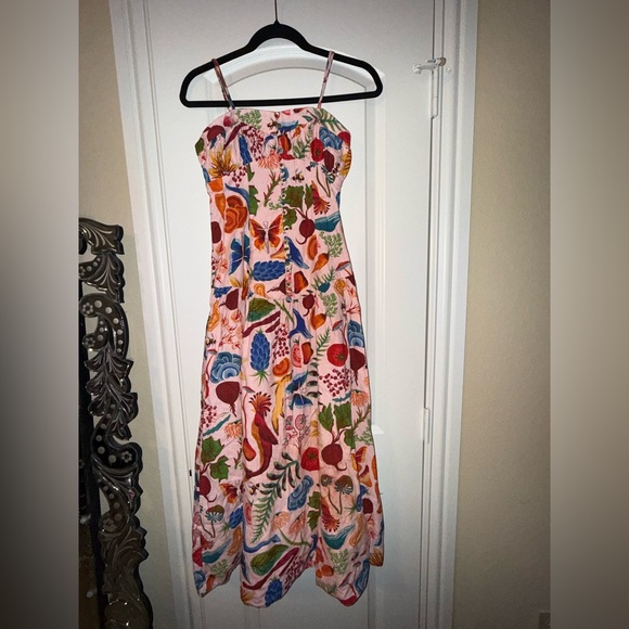 Farm Rio Printed Floral drop waist dress size XS - Picture 3 of 9